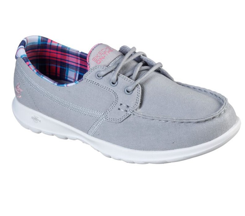 Skechers Dam Grå Snörskor - Gowalk Lite - Sea Fun - Sverige (MBXDK-2593)